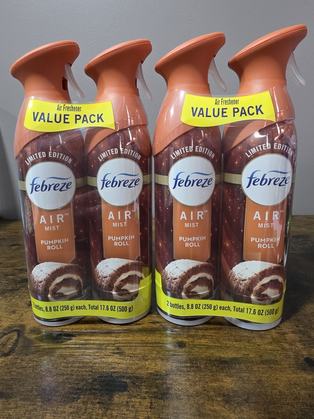 Febreze Pumpkin Roll Scented Air Freshener 2 Value Packs Bundle